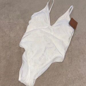 Shade & Shore White One-Piece Swimsuit